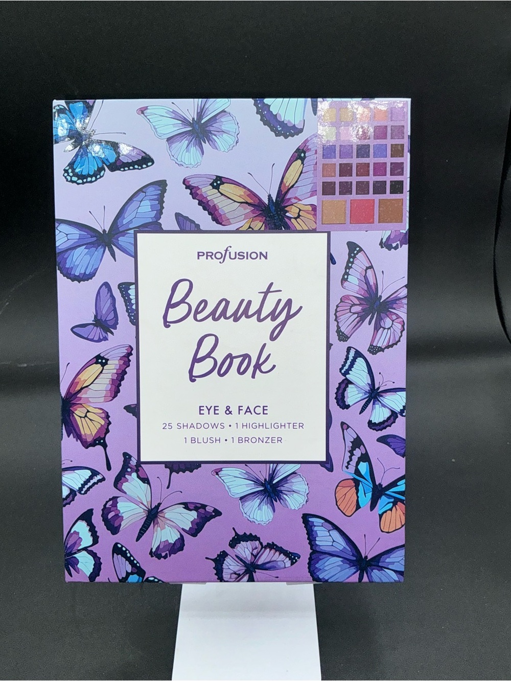 NEW Profusion Cosmetics Beauty Book Eye & Face Palette - Butterfly Theme 28ct